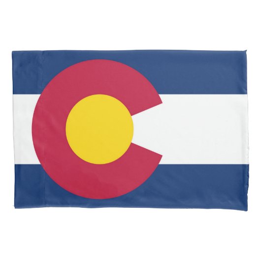 Colorado Staat Vlag Print Patriot Kussensloop (Voorkant)