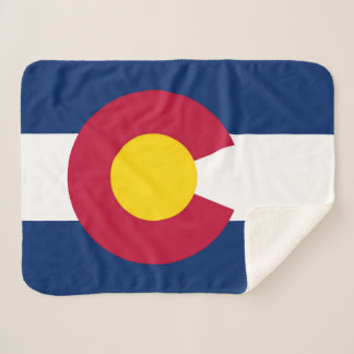 Colorado Staat Vlag Print Patriottisch Sherpa Deken