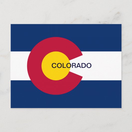 Colorado Staatsvlag Briefkaart (Voorkant)