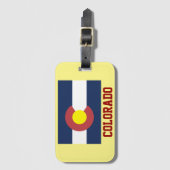 COLORADO: Staatsvlag van Colorado Bagagelabel (Voorkant (verticaal))