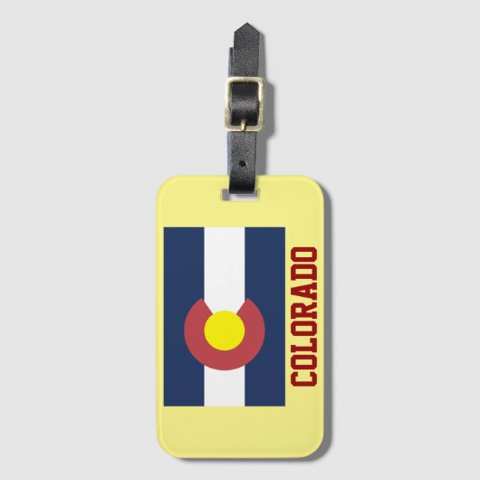 COLORADO: Staatsvlag van Colorado Bagagelabel (Voorkant (verticaal))