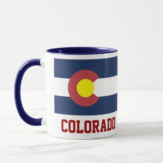 COLORADO: Staatsvlag van Colorado Mok (Links)
