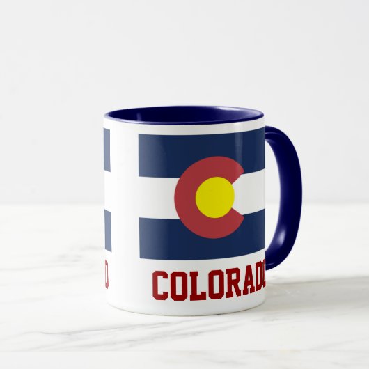 COLORADO: Staatsvlag van Colorado Mok (Voorkant rechts)