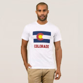 COLORADO: Staatsvlag van Colorado T-shirt (Voorkant volledig)