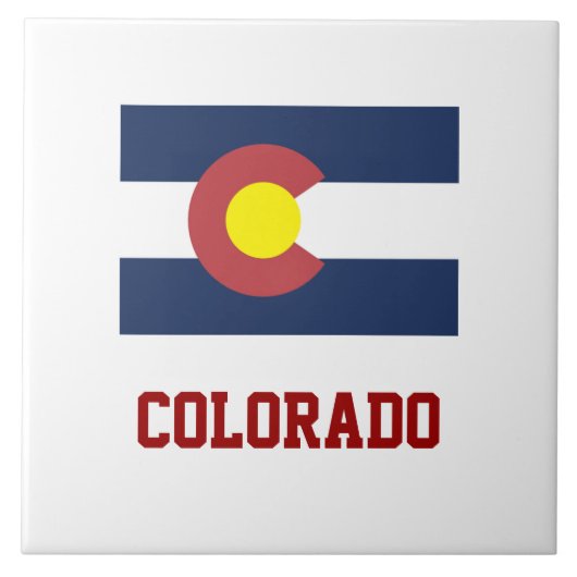 COLORADO: Staatsvlag van Colorado Tegeltje (Voorkant)