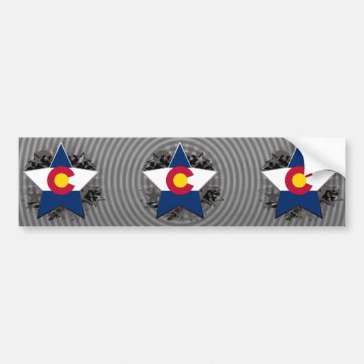 Colorado Star Bumpersticker (Voorkant)