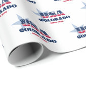 Colorado Stars and Stripes State Cadeaupapier (Rol Hoek)