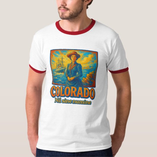 Colorado State Artistic T-Shirt – Olieverf... (Voorkant)