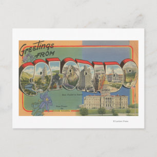 Colorado (State Capital Scene) Briefkaart