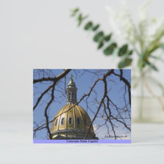 Colorado State Capitol Briefkaart (Staand voorkant)