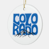Colorado State Christmas Tree Ornament (Links)