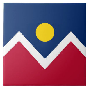 Colorado State, Denver City Flag Tegel Tegeltje