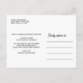 COLORADO State Destination Wedding - ELKE KLEUR! Aankondigingskaart (Achterkant)