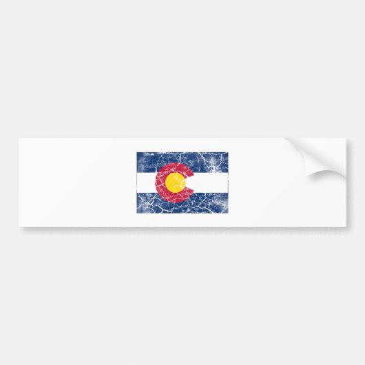 Colorado State Flag  Bumpersticker (Voorkant)