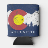 Colorado State Flag Monogrammed Blikjeskoeler (Achterkant)