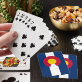 Colorado State Flag Palling Cards Pokerkaarten (Insitu)