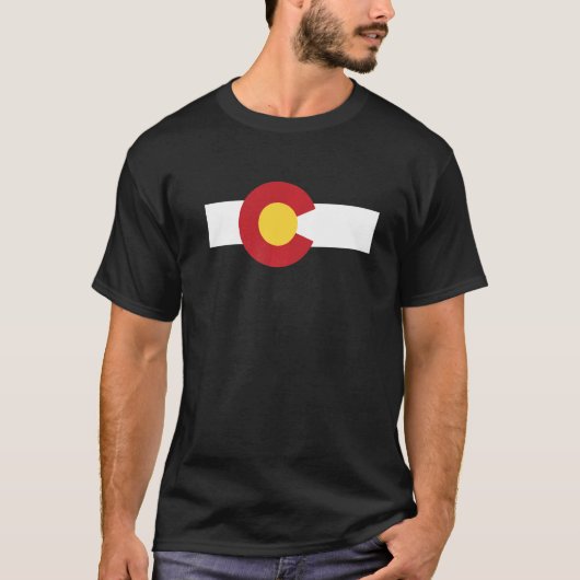Colorado State Flag Rocky Mountain T-shirt (Voorkant)