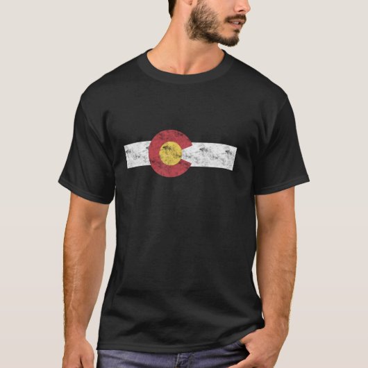 Colorado State Flag Shirt Patriottische Dag Shirt  (Voorkant)