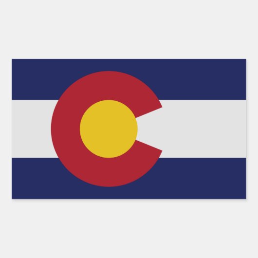 Colorado State Flag Sticker (Voorkant)