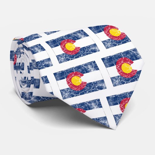 Colorado State Flag Stropdas (Opgerold)