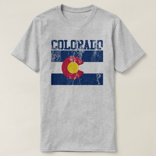 Colorado State Flag T-shirt (noodlijdend) (Design voorkant)