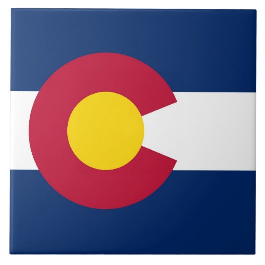 Colorado State Flag Tegel Tegeltje (Voorkant)
