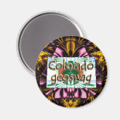 Colorado State Geocaching levert magneet Geoswag (Voorkant / Achterkant)