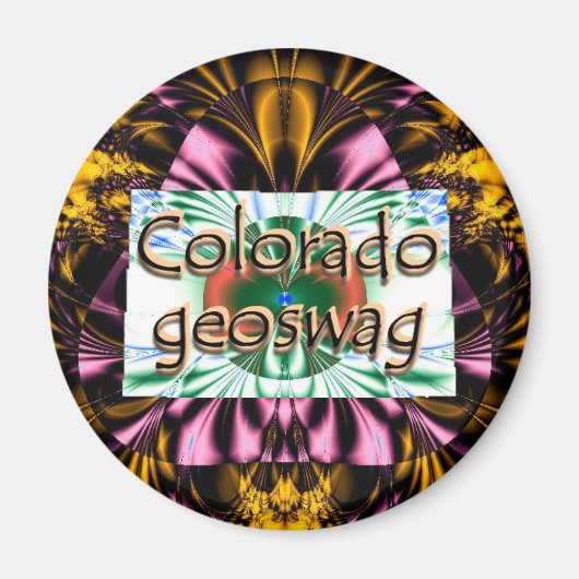 Colorado State Geocaching levert magneet Geoswag (Voorkant)