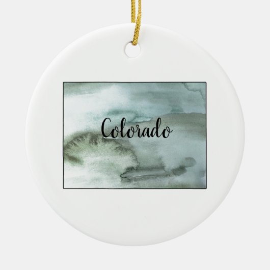 Colorado State Illustration Ornament (Voorkant)