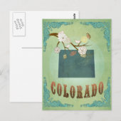 Colorado State Kaart - Groen (Voorkant / Achterkant)