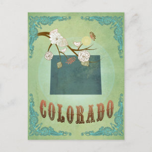 Colorado State Kaart - Groen