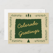 Colorado State Kerstvakantie Groeten Feestdagenkaart (Voorkant / Achterkant)