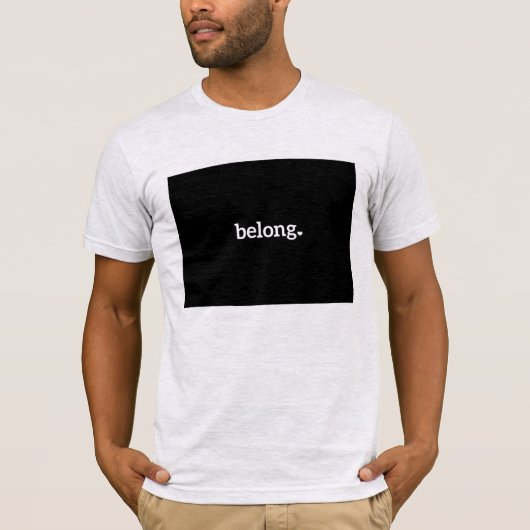 Colorado State Map Belong T-shirt (Voorkant)