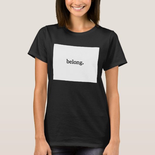Colorado State Map Heart Belong T-shirt (Voorkant)