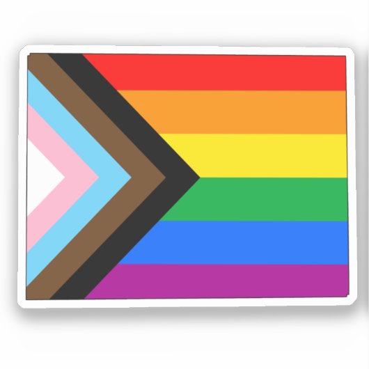 Colorado State Pride LGBTQ Progress Pride Sticker (Voorkant)