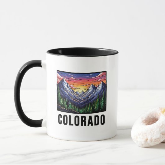Colorado State Tattoo Style Rocky Mountains Zonson Mok (Met donut)