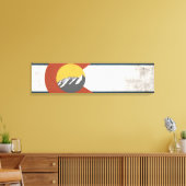 Colorado State Vlag Verpakt Canvas (Insitu (Woonkamer))