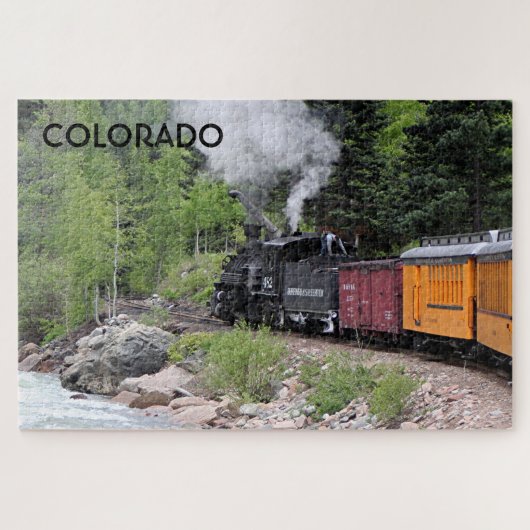 Colorado: Steamtrein & rivier Legpuzzel (Horizontaal)