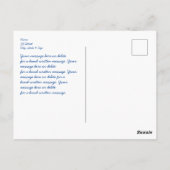Colorado Stream & Aspen Bomen Kunst, Naam, Bericht Briefkaart (Achterkant)