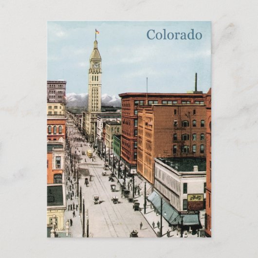 Colorado Street Scene Briefkaart (Voorkant)