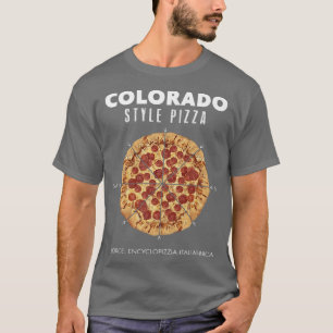 Colorado Style Pepperoni Mile High Italië Pie Regi T-shirt