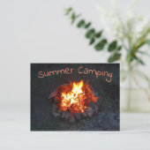 Colorado Summer Camp Fire Briefkaart (Staand voorkant)