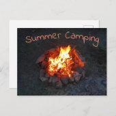 Colorado Summer Camp Fire Briefkaart (Voorkant / Achterkant)
