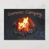 Colorado Summer Camp Fire Briefkaart (Voorkant)