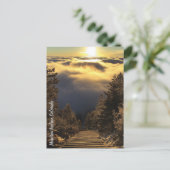 Colorado Sunrise Cloud Inversion Manitou Incline Briefkaart (Staand voorkant)