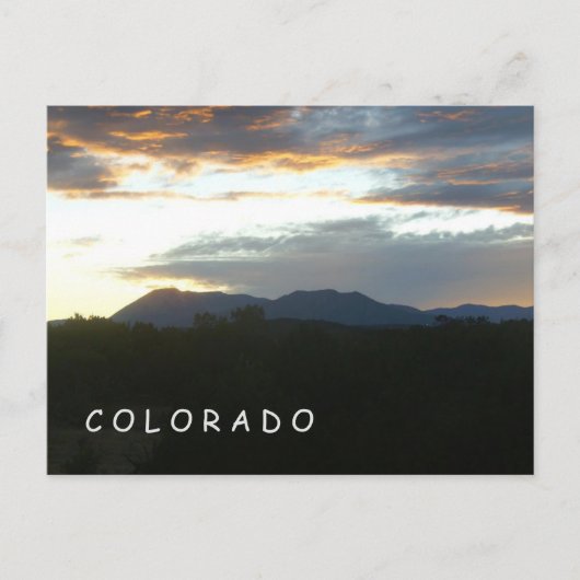 Colorado Sunset Briefkaart (Voorkant)