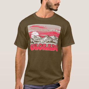 Colorado tachtig bergen Retro Graphic T-shirt