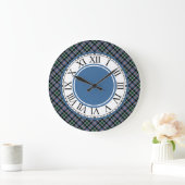 Colorado Tartan Blue Pset Grote Klok (Huis)