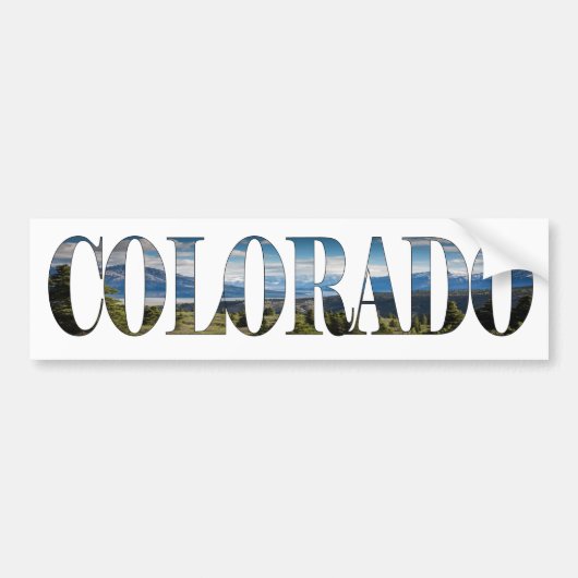Colorado Tekst I Bumpersticker (Voorkant)