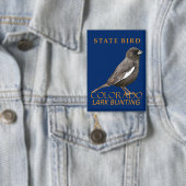 Colorado Territory Bird De Lark Bunting Button (Insitu)